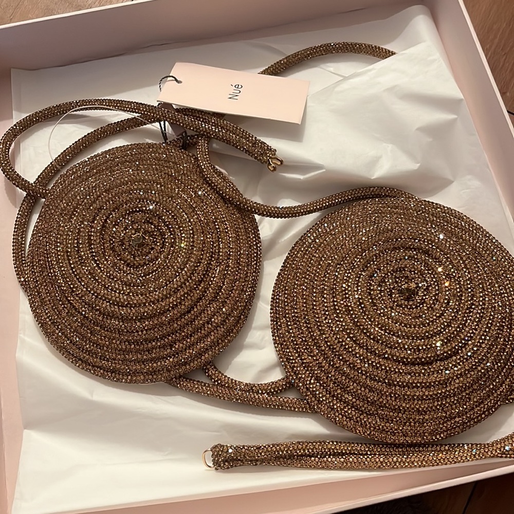 NUE RARE EMBELLISHED BRA TOP - Picture 3 of 5